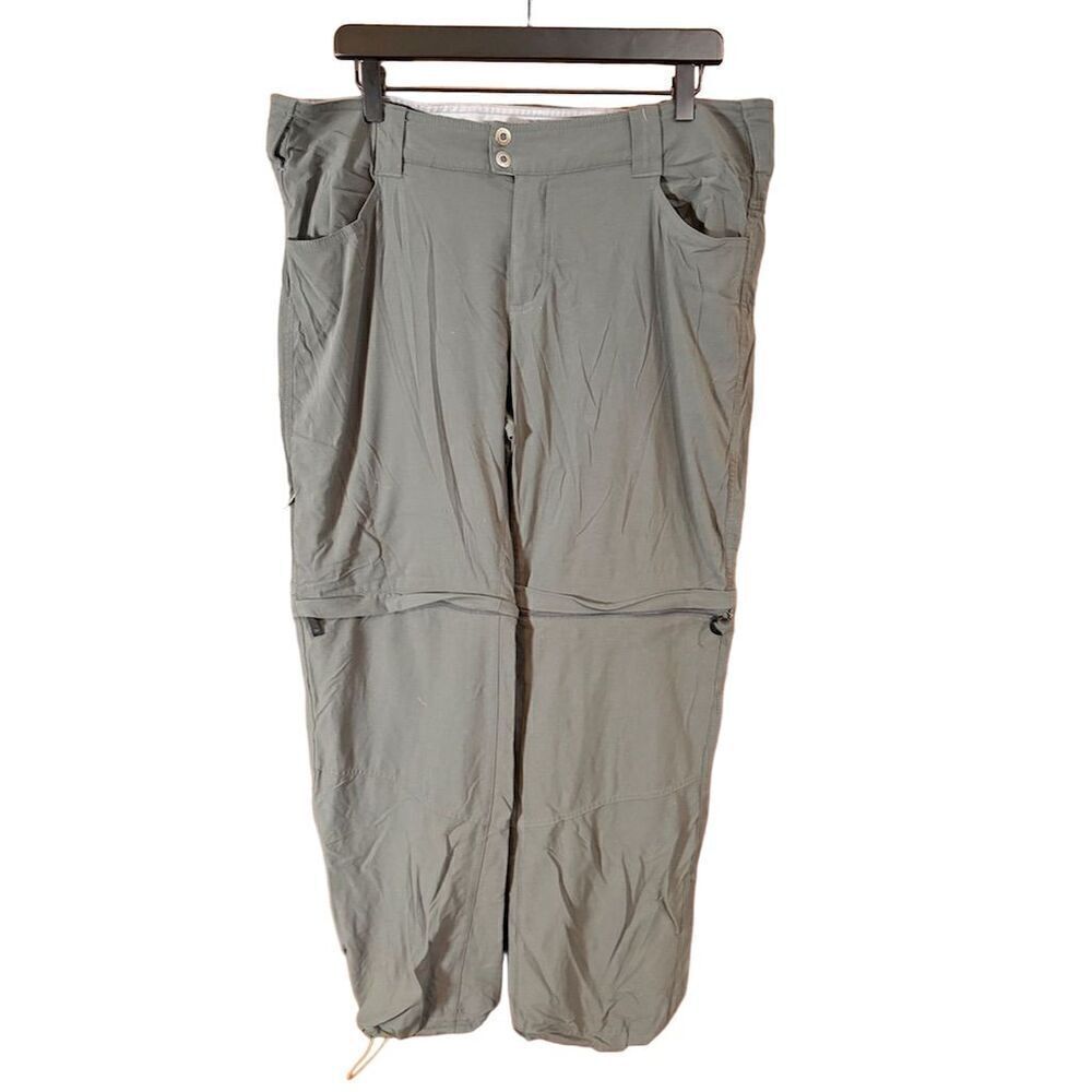 Columbia Women's Convertible Hiking Pants Gray Size 16 Omni-Shield